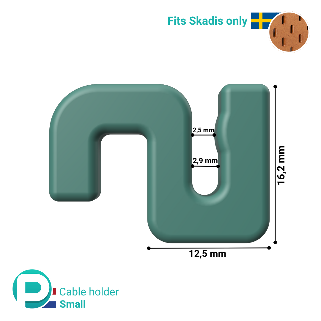 Kabelhouder Small - Past op IKEA Skadis