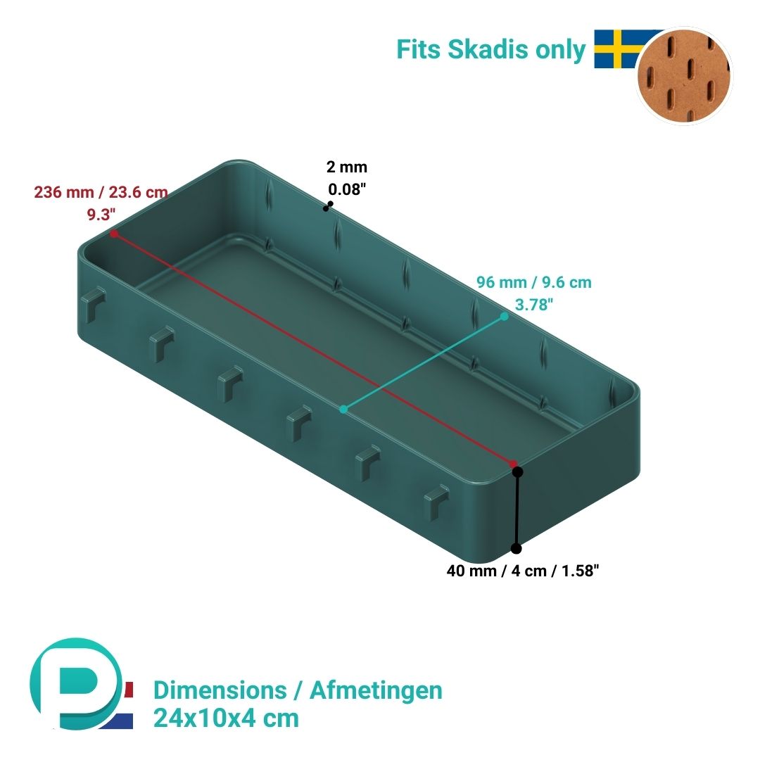 Diverse bakjes - 5cm diep x 8cm hoog