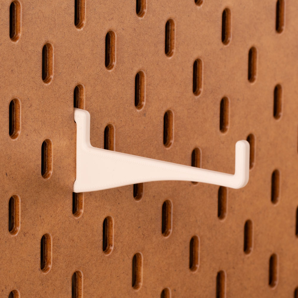 Horizontaal Haakje met Opstaande Pin (8 cm)