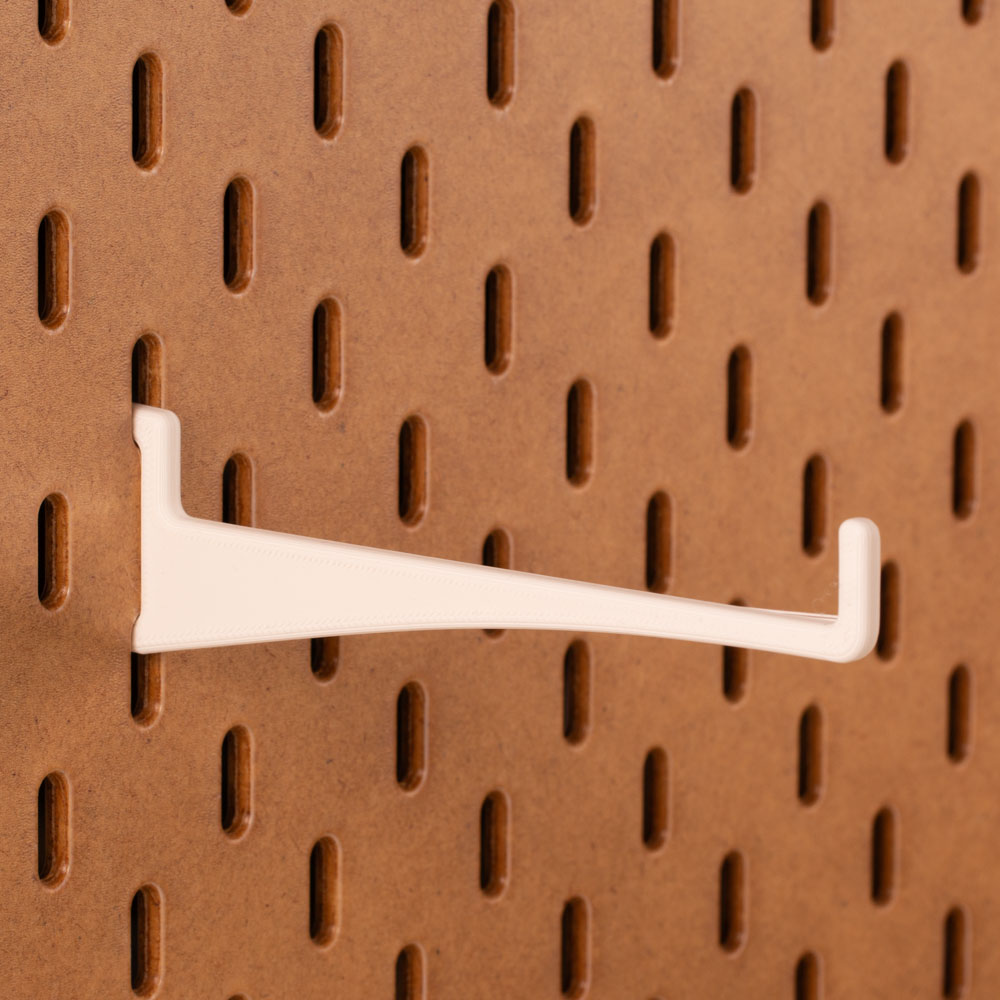 Horizontaal Haakje 12 cm met Opstaande Pin