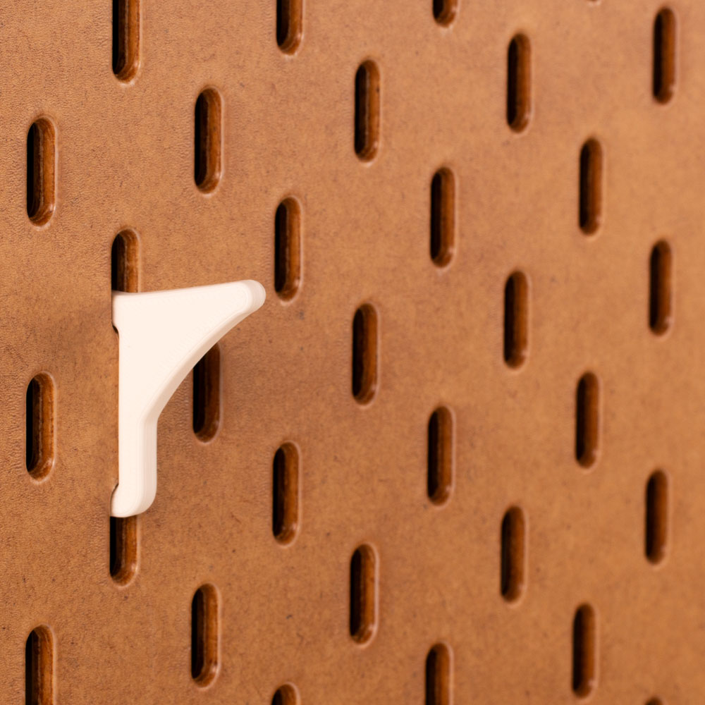 Schuine Pin 2 cm voor Pegboard Organisatie
