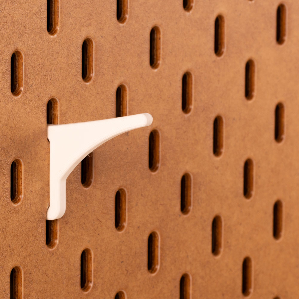Schuine Pin 4 cm voor Pegboard Organisatie