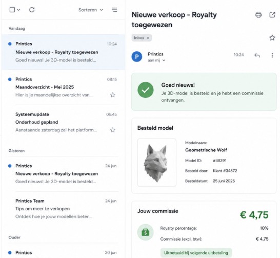 Creator Programma bij Printics